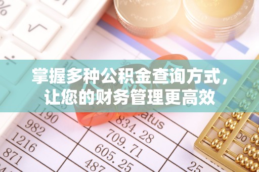 青山湖掌握多种公积金查询方式，让您的财务管理更高效