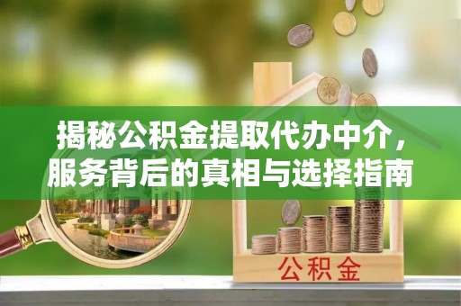 青山湖揭秘公积金提取代办中介，服务背后的真相与选择指南