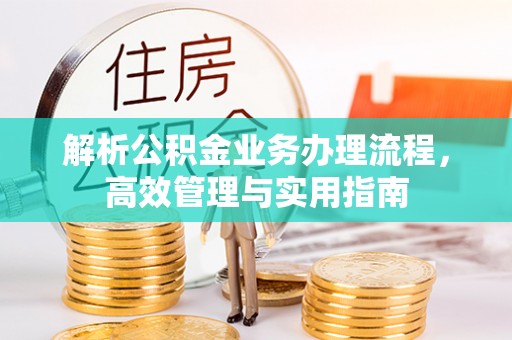 青山湖解析公积金业务办理流程，高效管理与实用指南