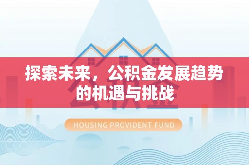 青山湖探索未来，公积金发展趋势的机遇与挑战